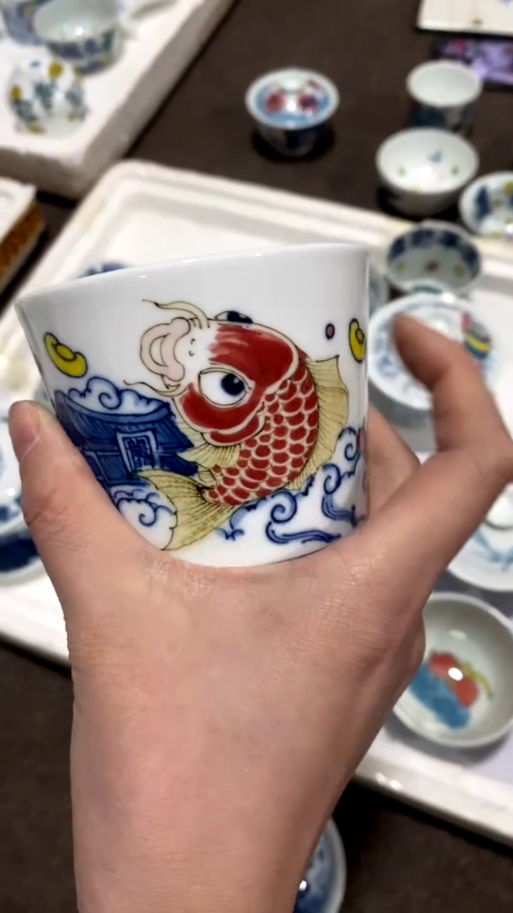 【闪购商品】龙鱼冰桶杯（微瑕福利）景德镇昨明陶瓷