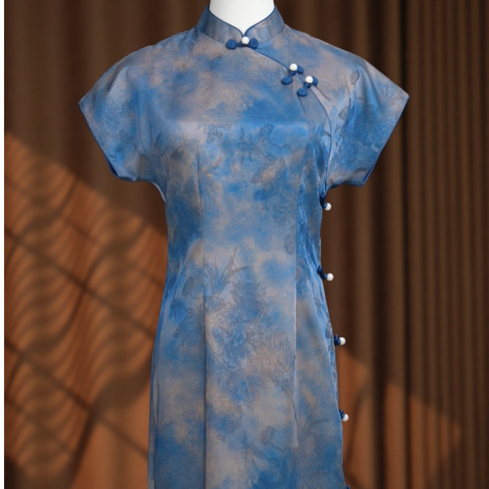 柒木棠 亭叶 优雅日常气质款旗袍（衣长120cm左右）