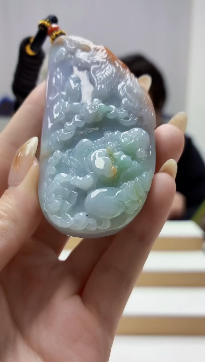 未镶嵌定制翡翠5060jw-毛货挂件104