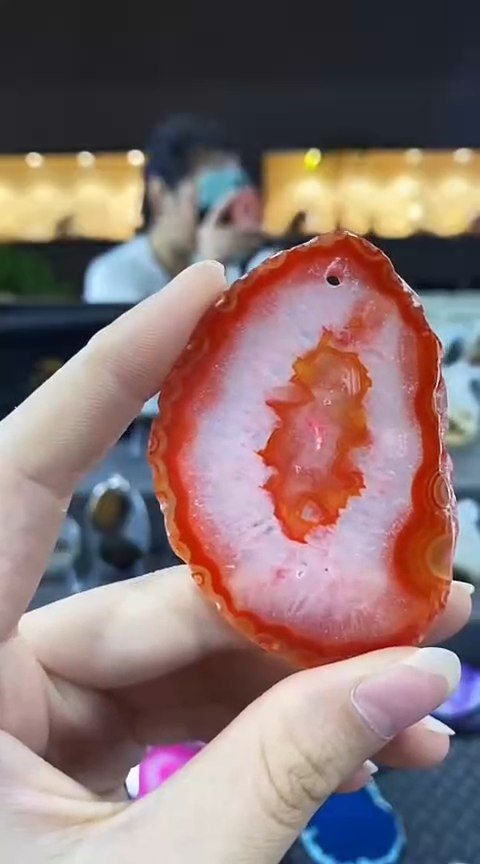 未镶嵌颈饰玛瑙/玉髓望**穿玛瑙