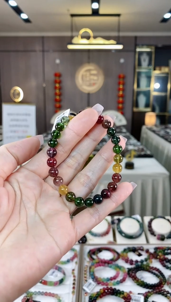 【闪购商品】碧玺单圈手串7mm+未镶嵌（多样性发一条）hon