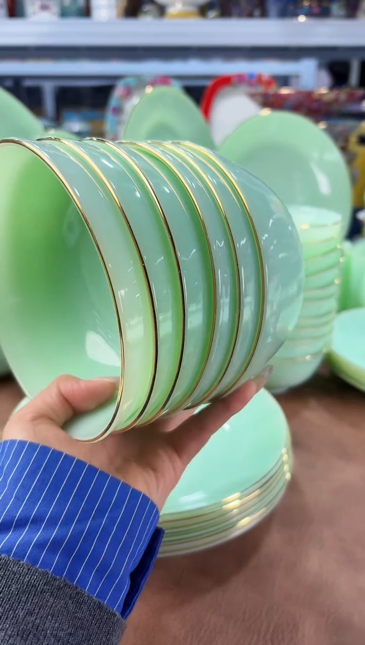 玉瓷5.5英寸饭碗6个