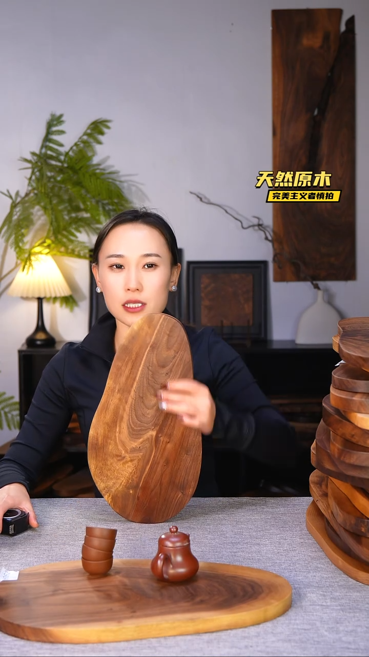 木北美黑胡桃原木.干裂疤结不属于商品质量问题完美主义者慎拍