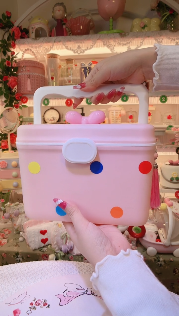 便携药箱粉色——手工制作品质好！