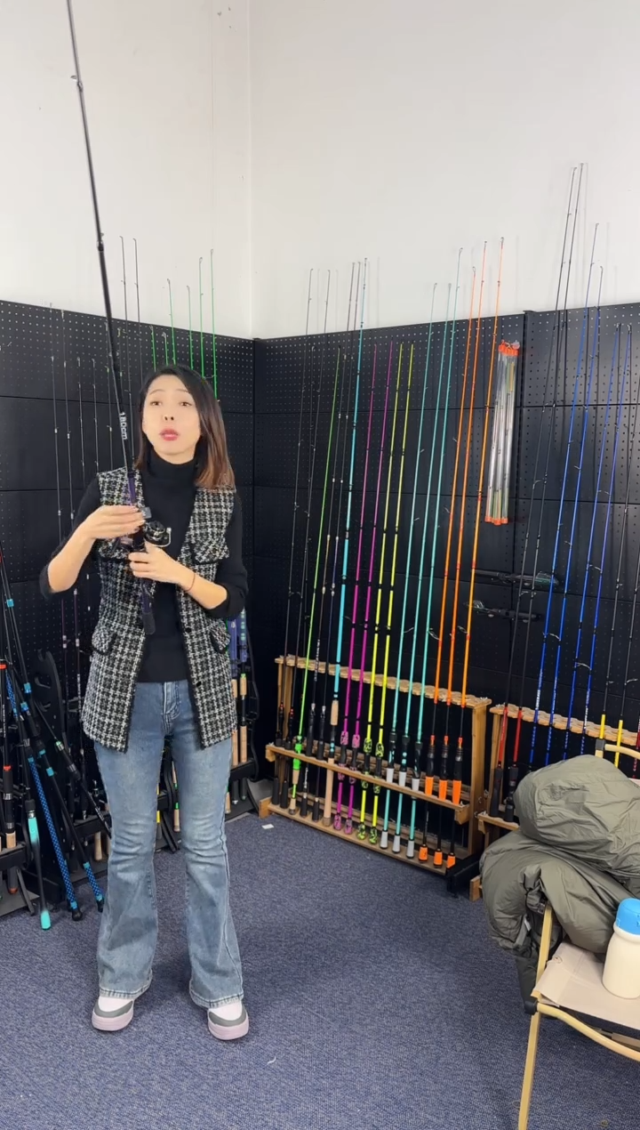 1.8m碳素玄烨紫色直柄1.8米 M硬度+2000纺车轮（没有售后）