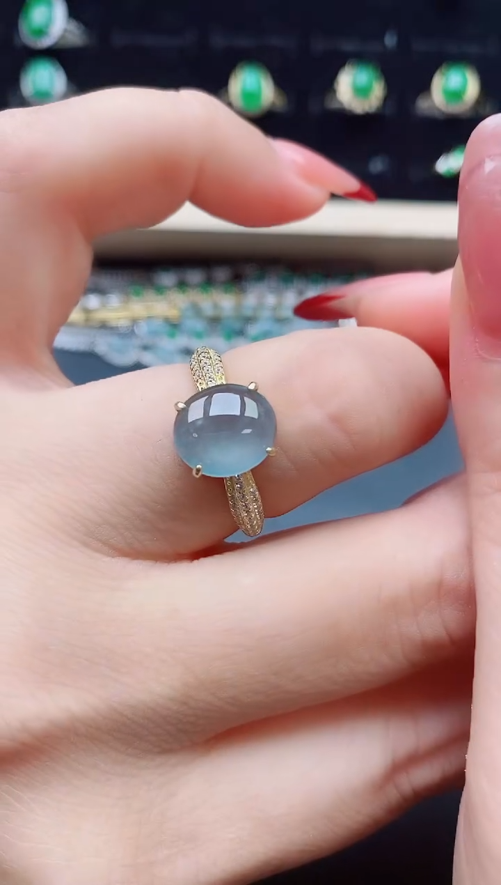 【闪购商品】翡翠戒指银S925镶嵌321321