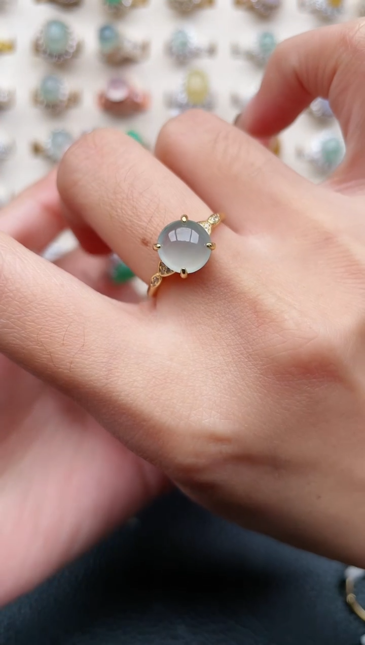 【闪购商品】翡翠戒指银S925镶嵌11111