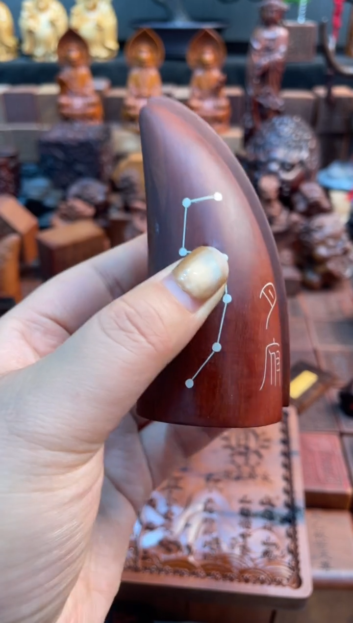 枣木镶银9公分圣杯+说明书