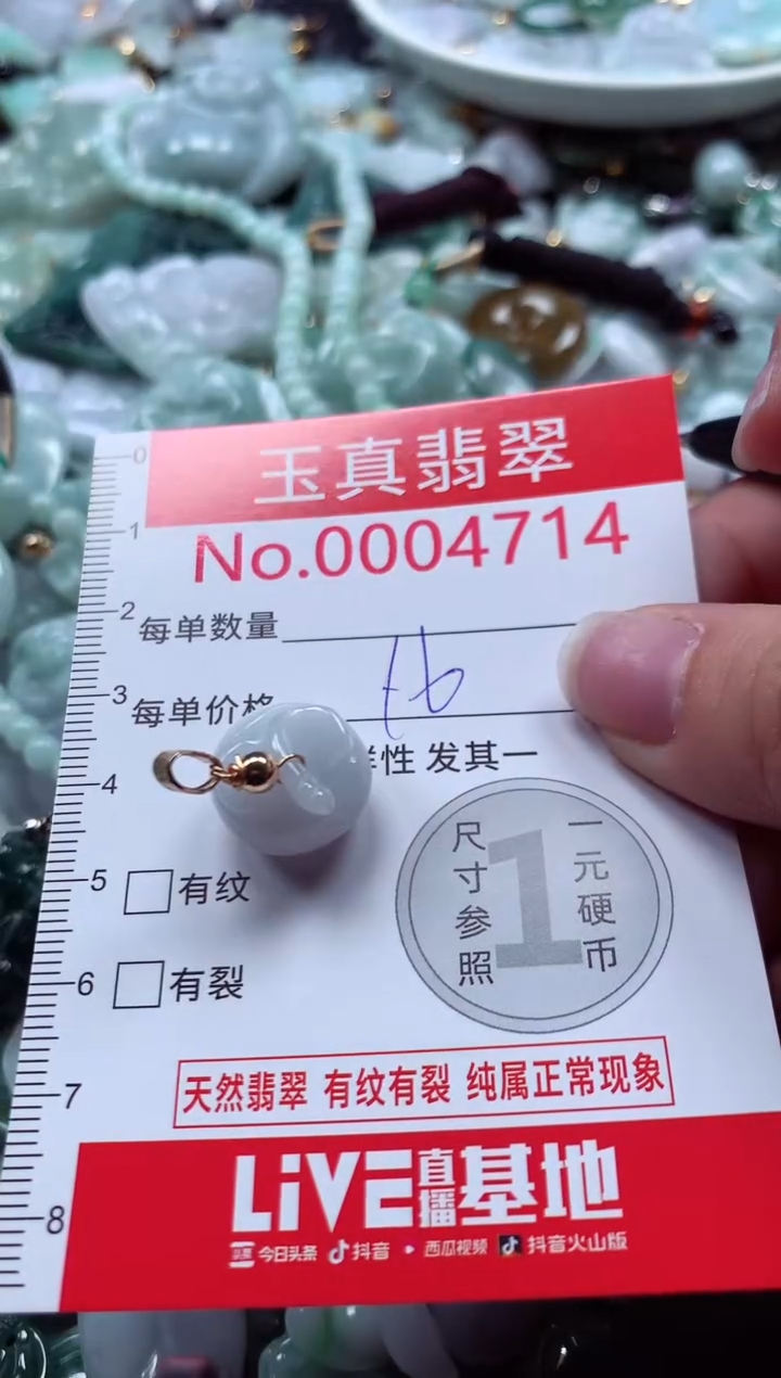 吊坠(不含链)未镶嵌翡翠4714