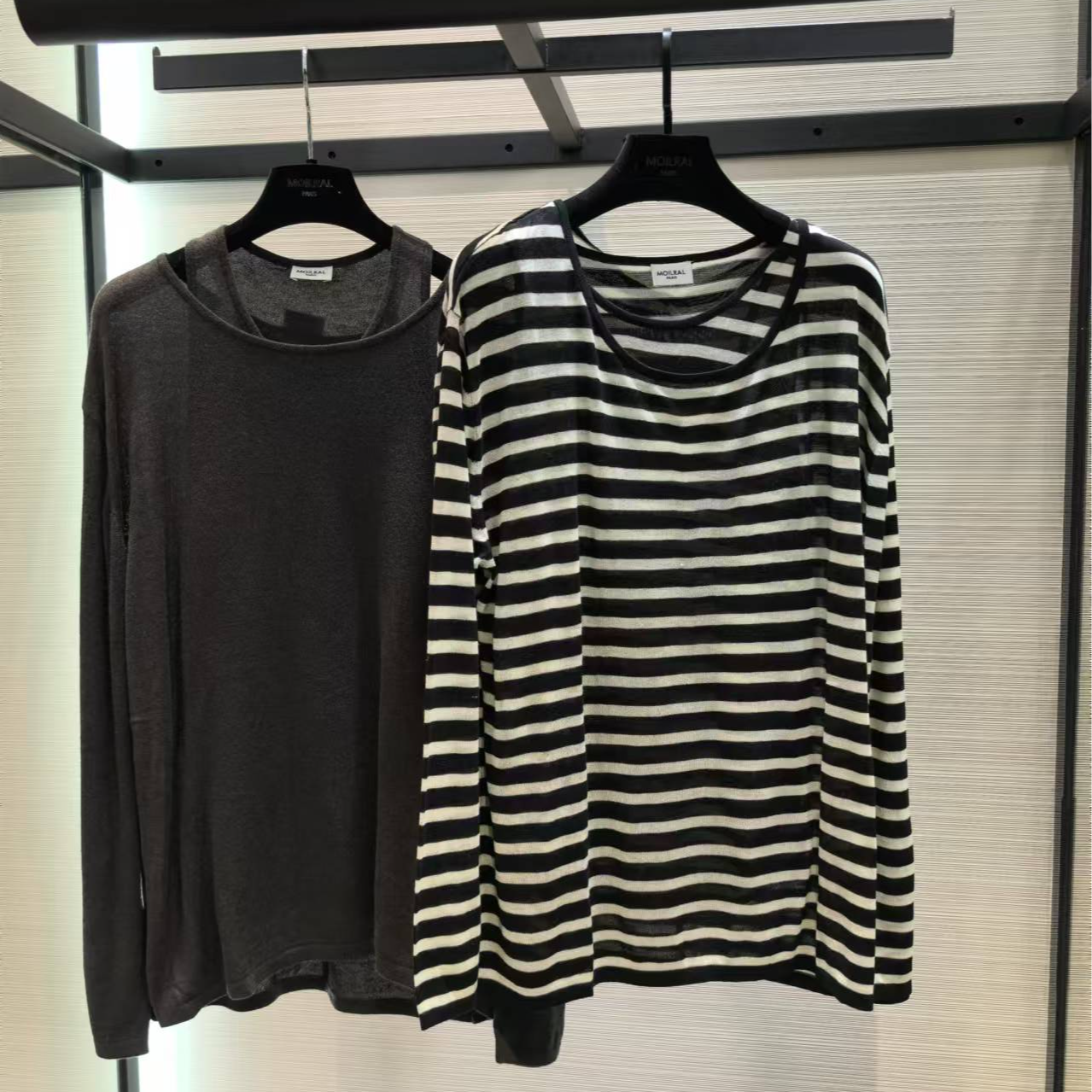 早秋新款休闲百搭圆领长袖T恤背心内搭两件套0005