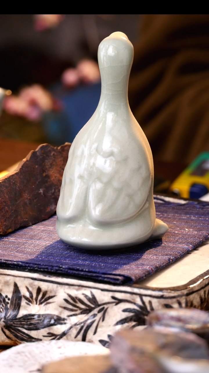 【闪购商品】190呆头鹅--钧瓷茶器神垕钧窑
