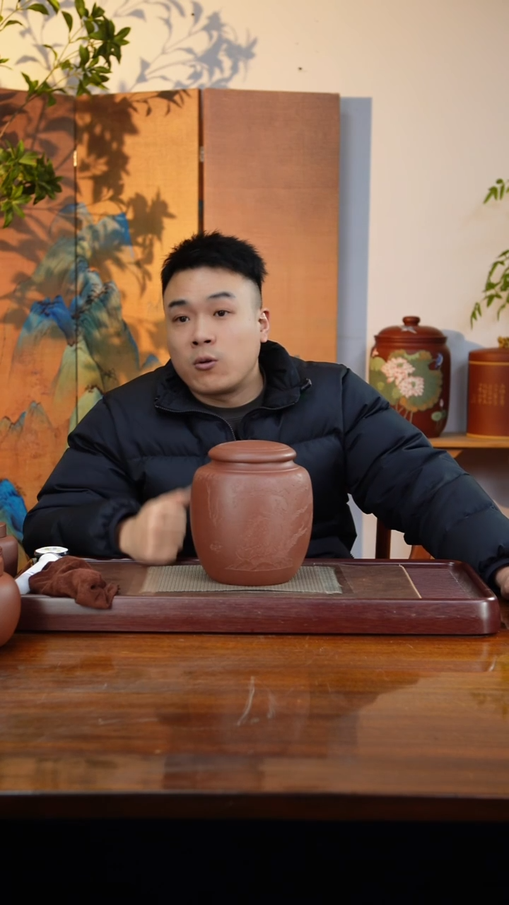 宜兴原矿紫砂茶叶罐