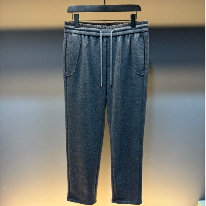 【XL-云】2025冬季新款老钱风混纺休闲百搭长裤—WS005