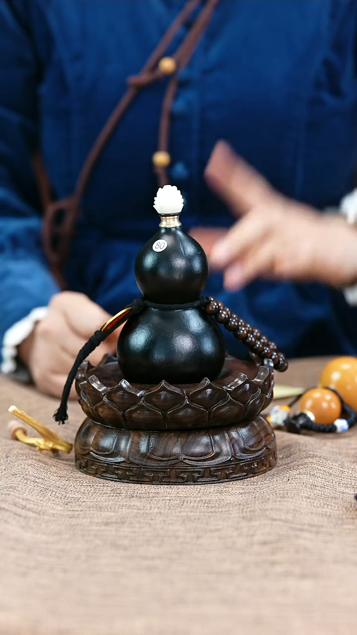 【闪购商品】80—光岳葫天然大漆酒葫芦不含莲花底座