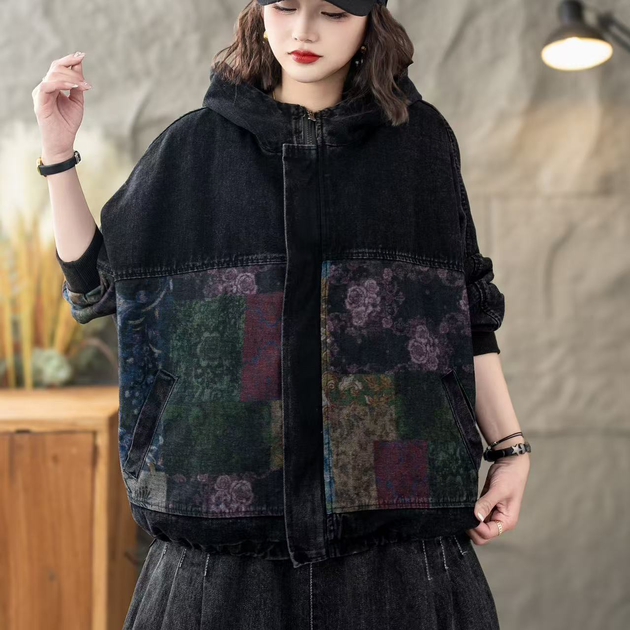 8660春季新款休闲减龄百搭宽松显瘦牛仔外套