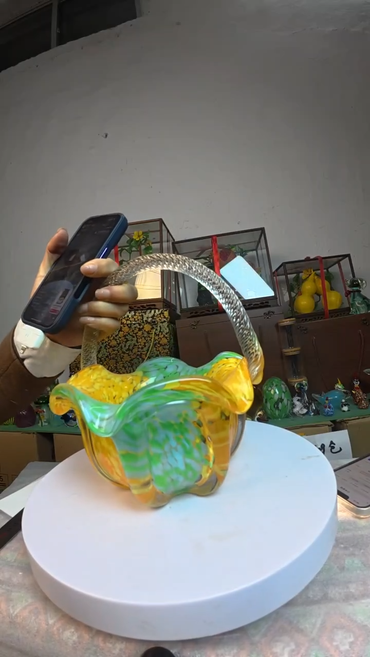 琉璃淄博非遗琉璃提篮
