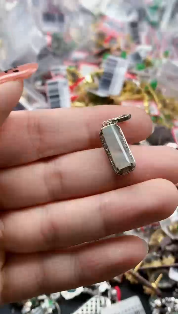 银S925镶嵌戒指翡翠天然A货缅甸翡翠