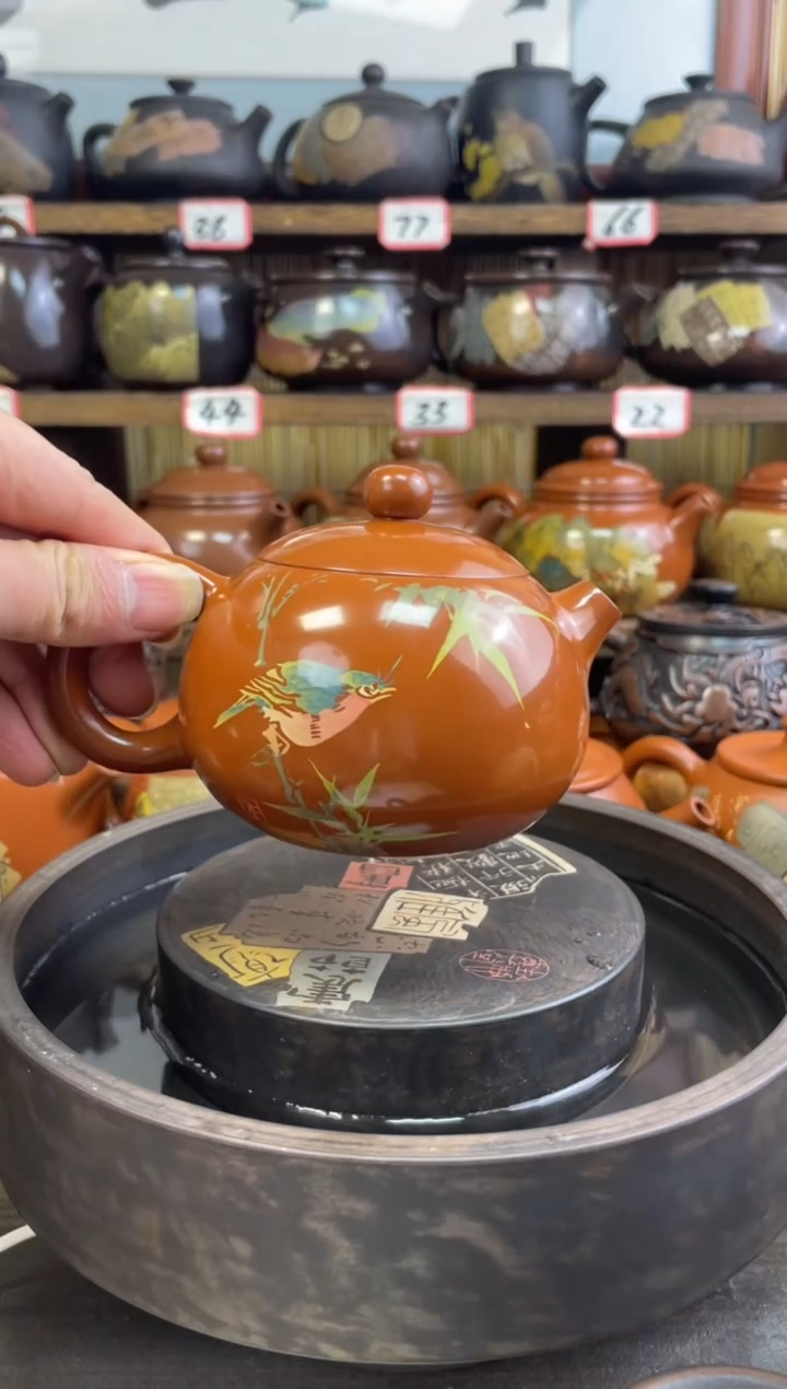 【闪购商品】壶建水紫陶复烧高亮光彩填壶