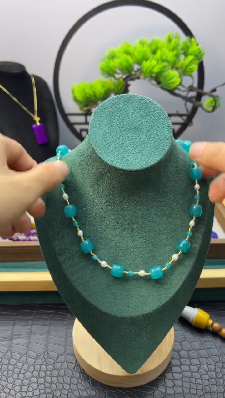 【闪购商品】天河石颈饰14K金镶嵌X719         