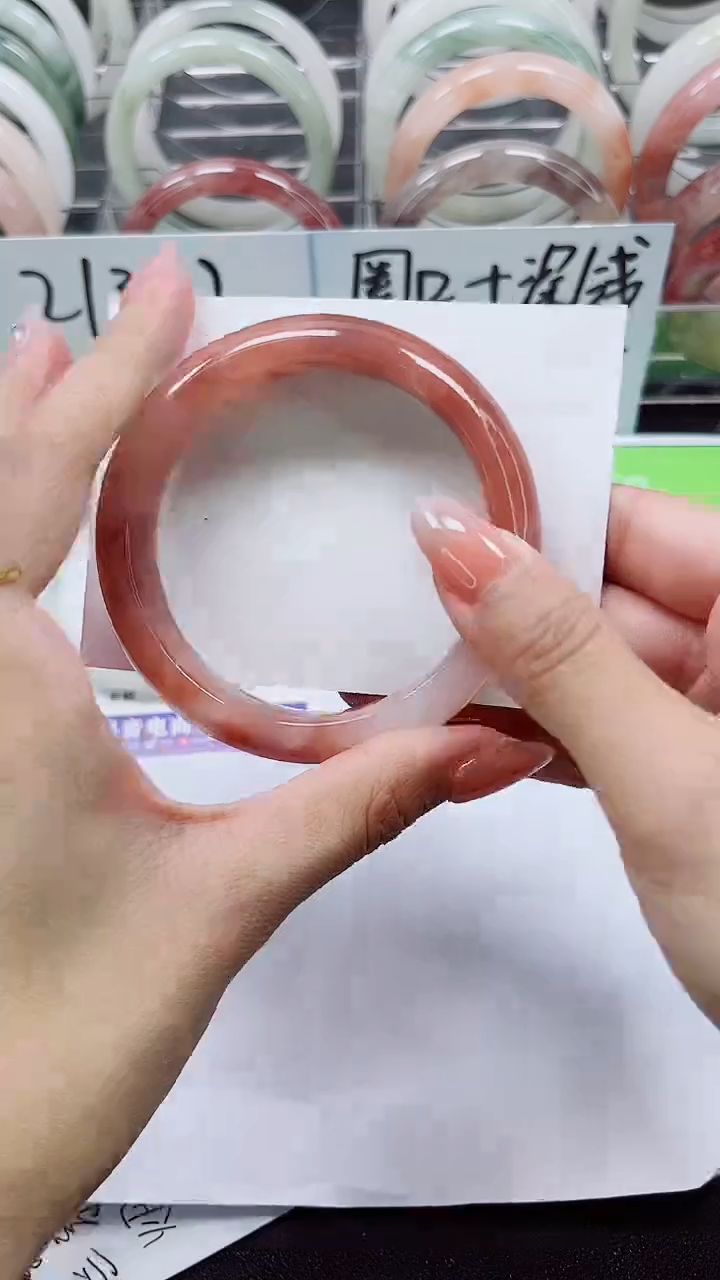 【闪购商品】石英质玉手镯合金A210-59/60