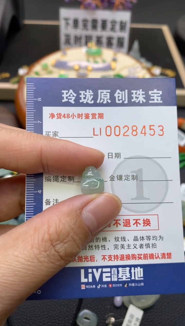 【闪购商品】翡翠颈饰未镶嵌翡翠净货28453