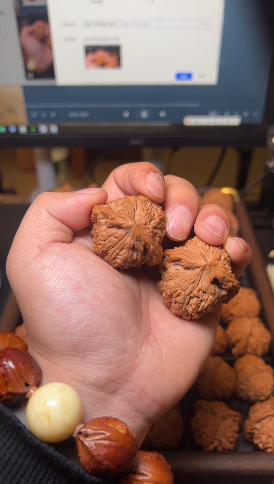 吊坠文玩核桃俗**342能南疆石