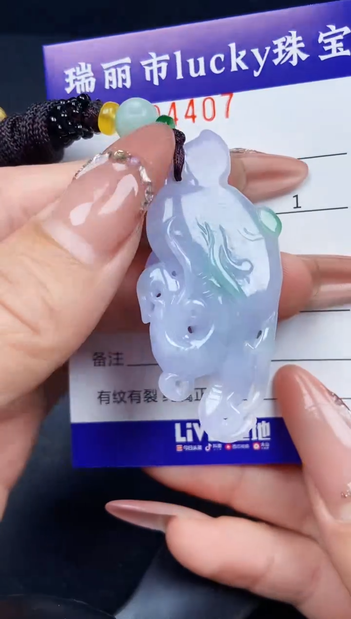 翡翠未镶嵌颈饰4407裸石