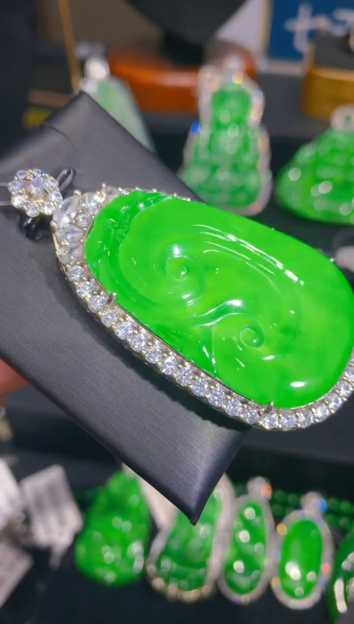 【闪购商品】翡翠颈饰银S925镶嵌78一季