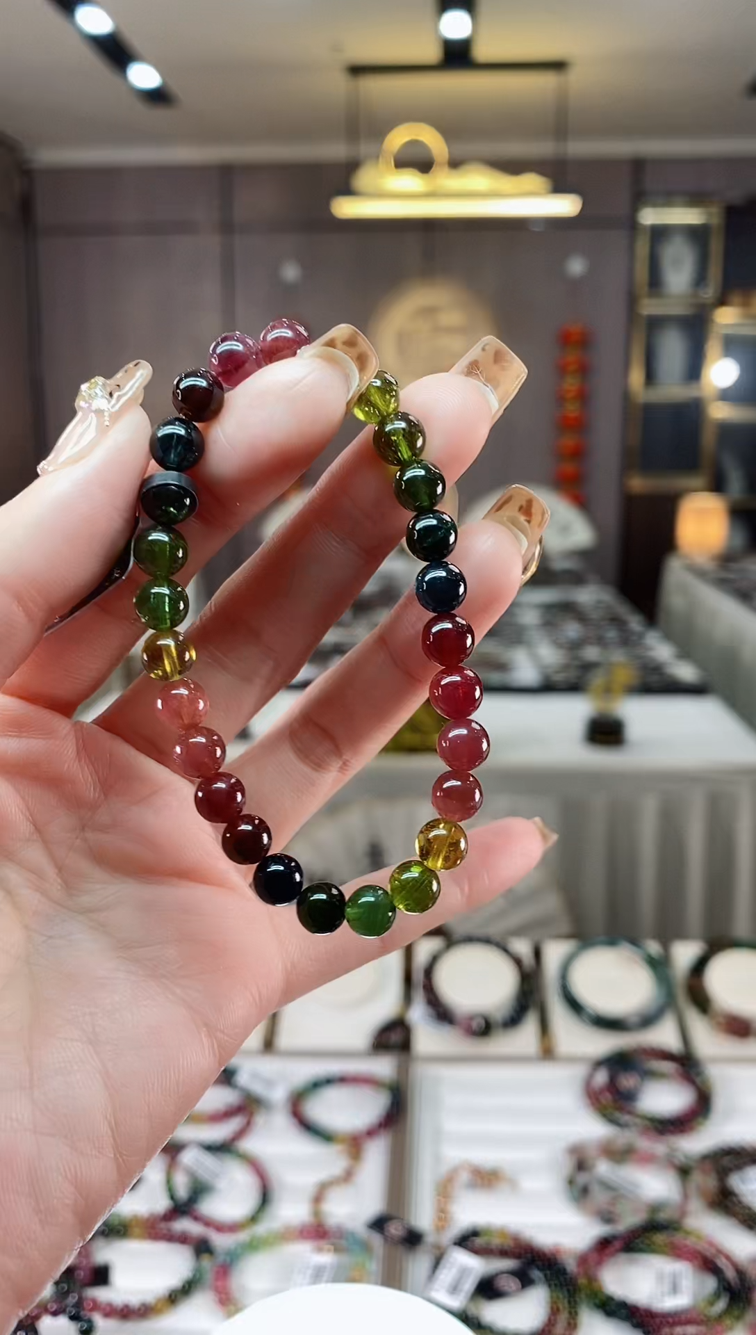 【闪购商品】碧玺单圈手串6mm+未镶嵌一物一证dan