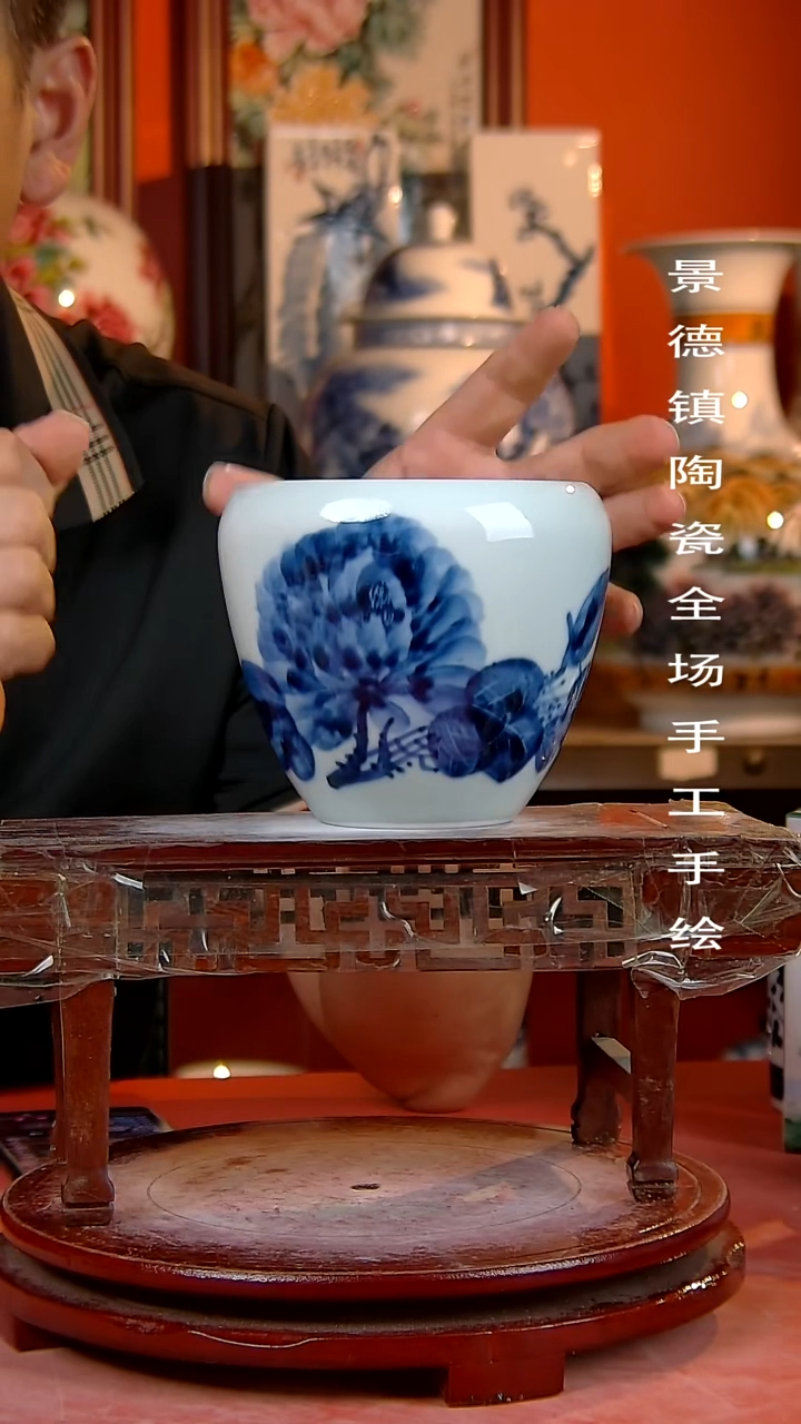 摆件景德镇陶瓷 手工手绘