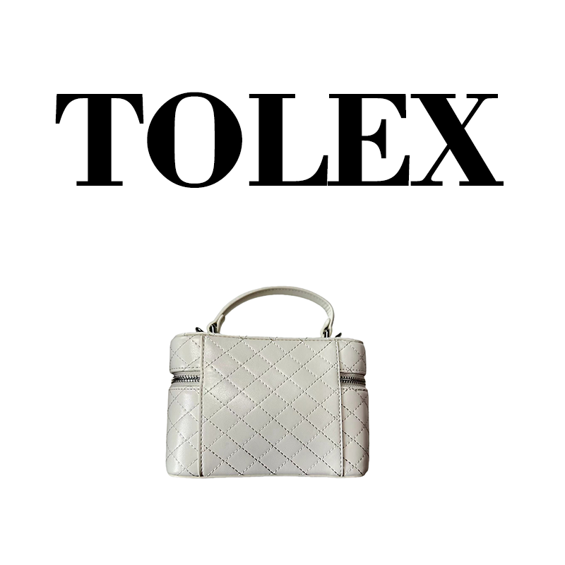 TOLEX2025新款手工时尚百搭废包白色