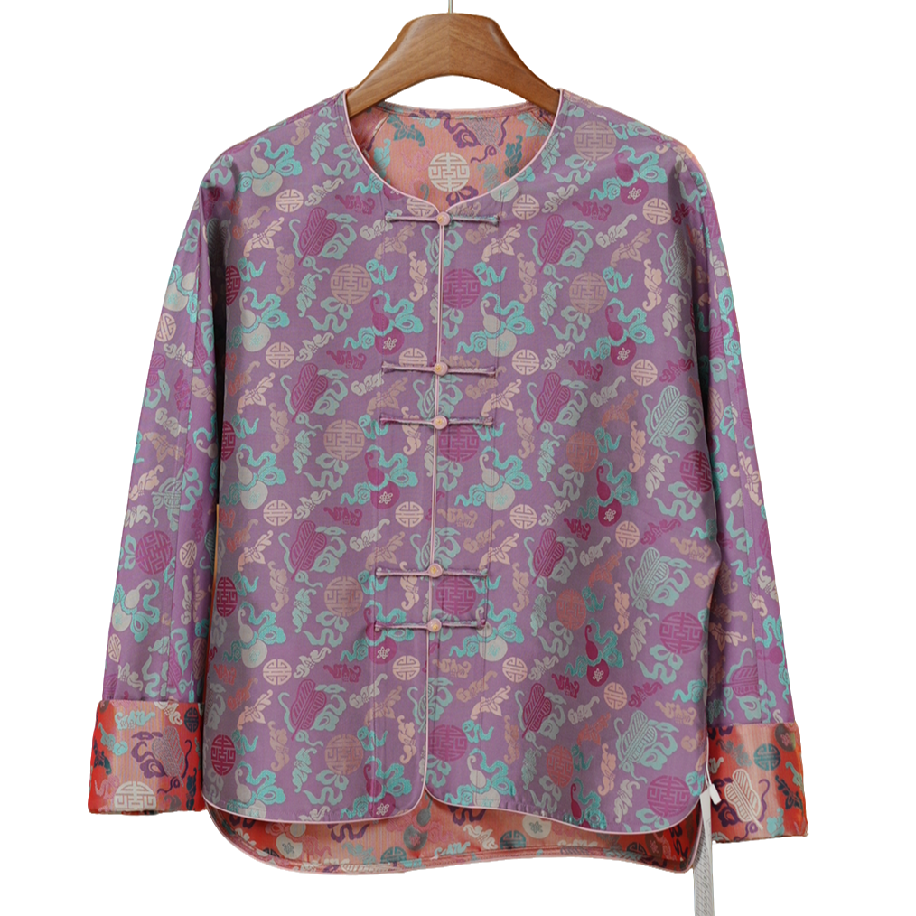 【蜀锦.福禄】 2025秋季新款100桑蚕丝新中式上衣25202-1