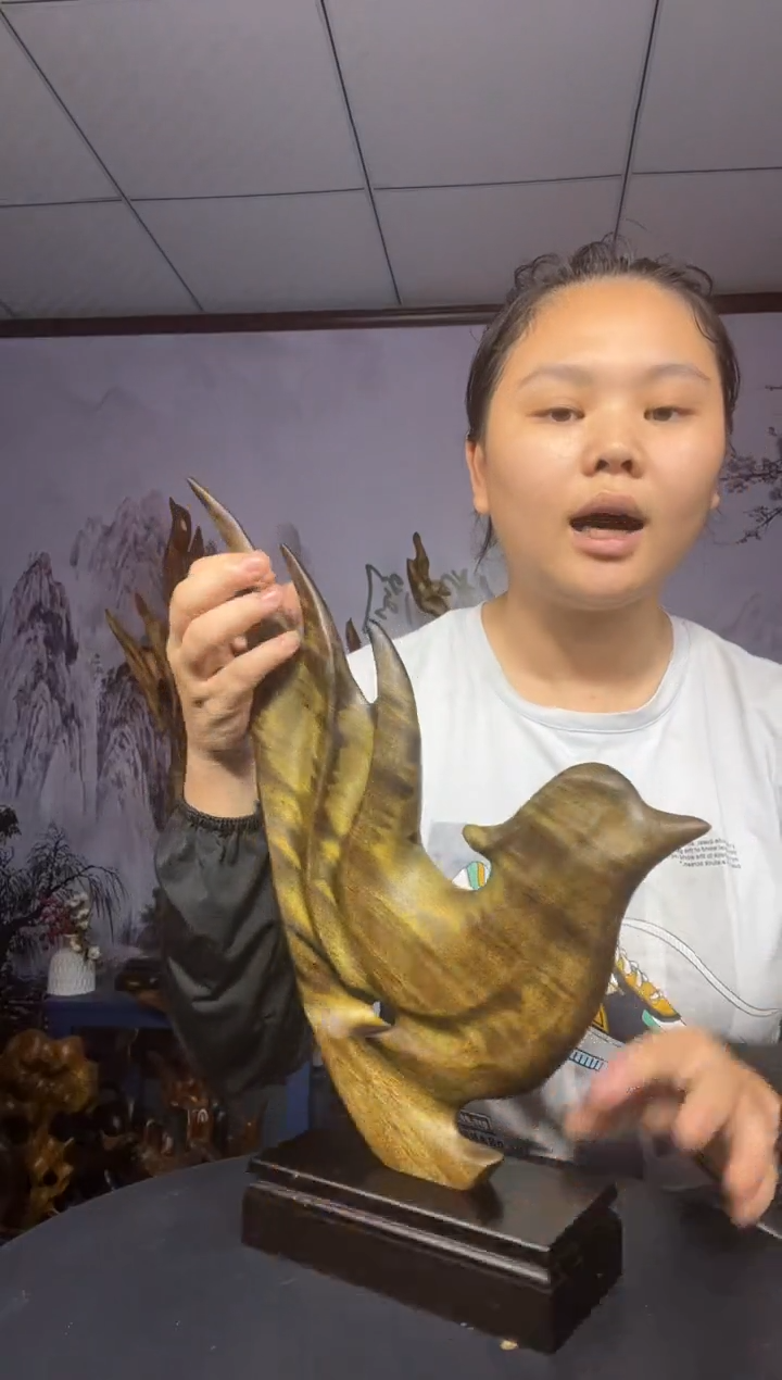 金丝楠邱金丝楠木工艺品摆件