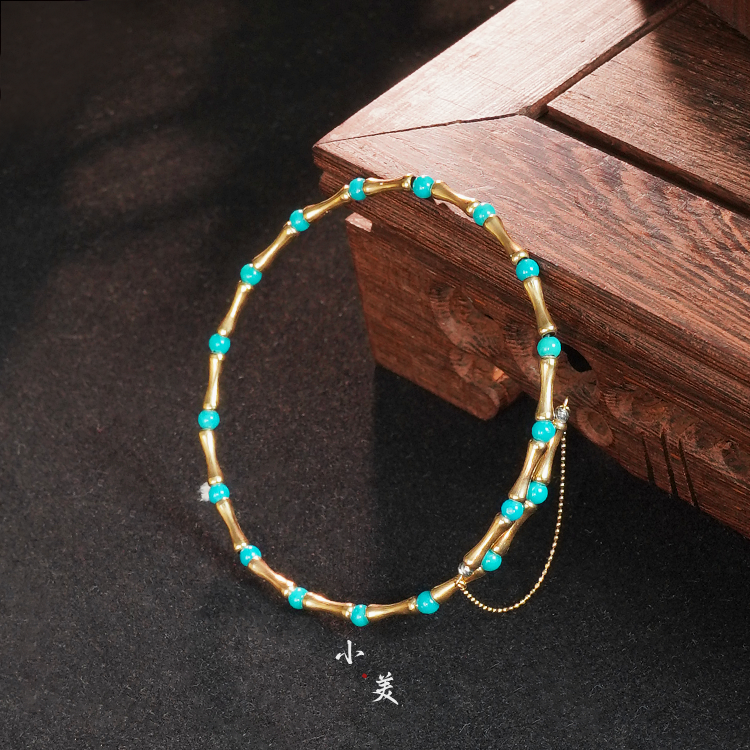 18K金美松竹节手镯手链（多样性发货）G9647