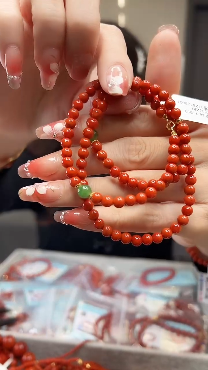 【闪购商品】南红玛瑙项链未镶嵌/6MM