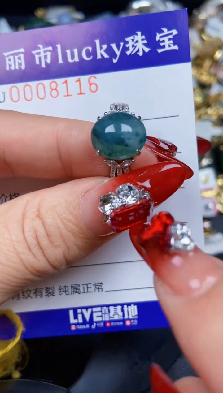 【闪购商品】翡翠颈饰银S925镶嵌8116