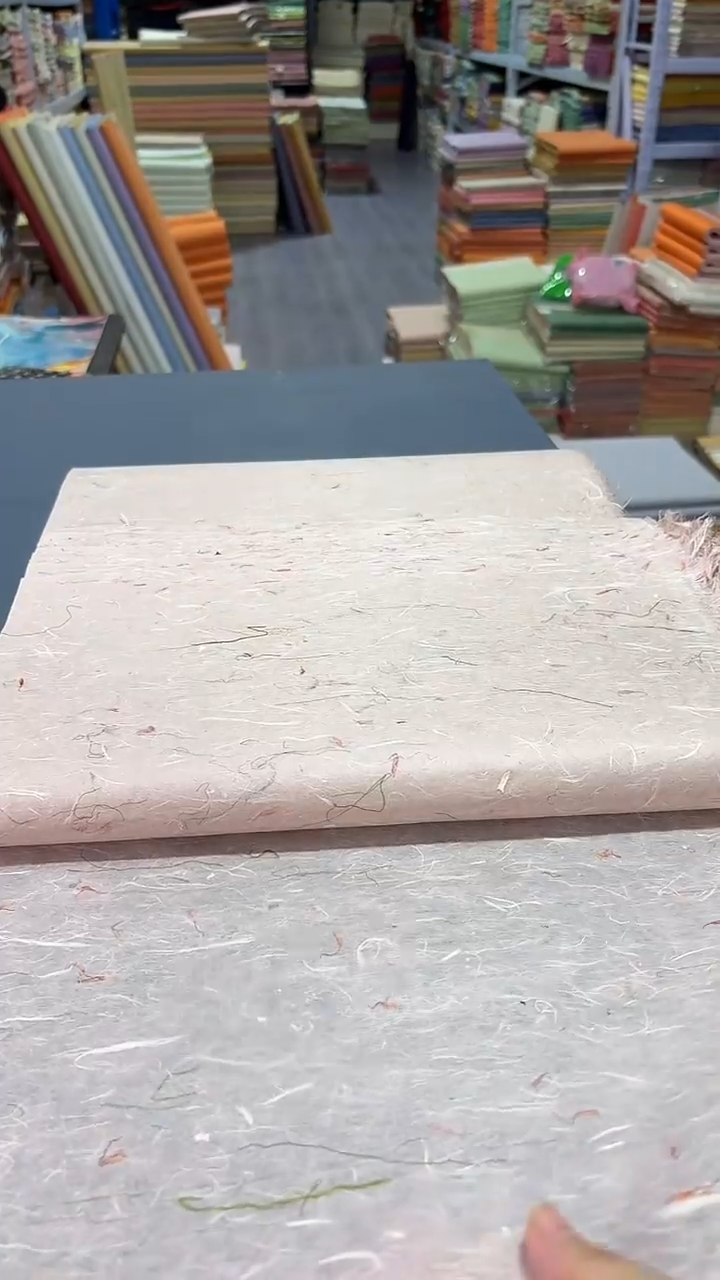 纯手工四尺对开25张枯叶玫瑰青丝红花雁楮清水云龙