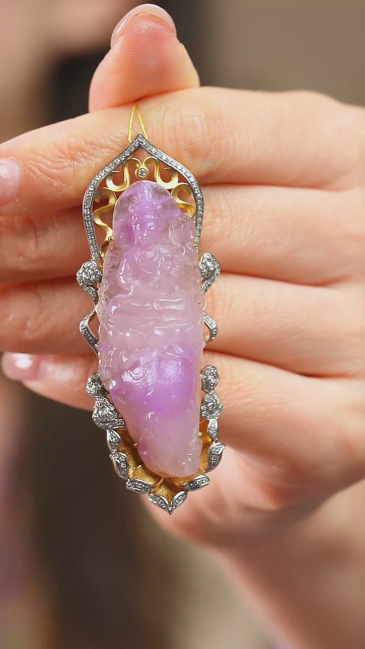 苏纪石（舒俱来）18K金镶嵌吊坠(不含链)星**蓝88