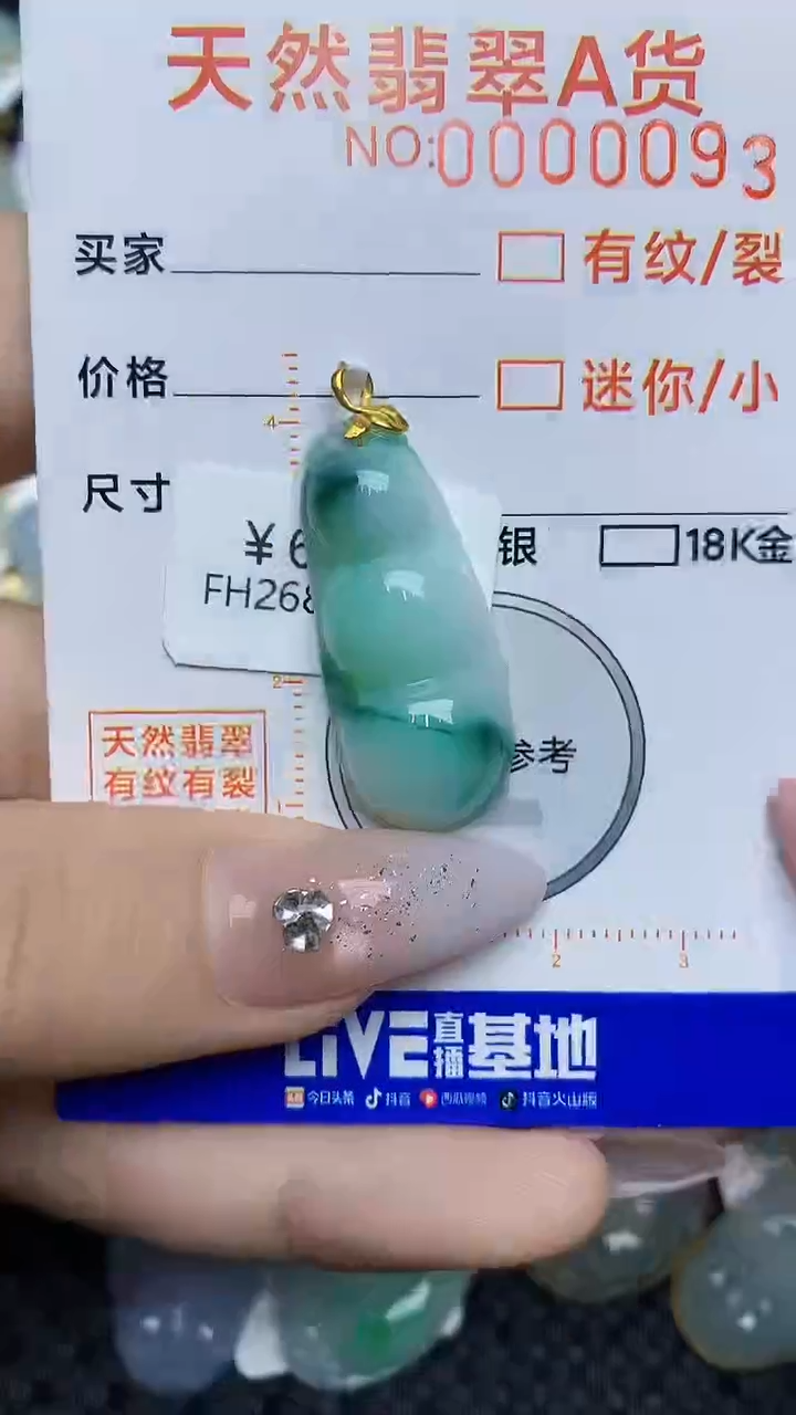 【闪购商品】翡翠颈饰18K金镶嵌6786786767