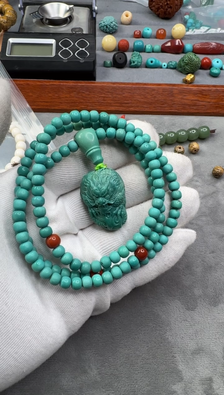 【闪购商品】绿松石颈饰未镶嵌松石龙牌