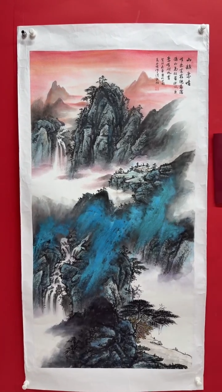 国画画家陆远华纯手绘原作