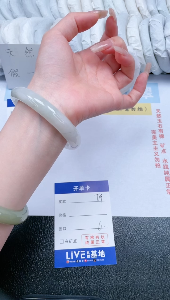 【闪购商品】石英质玉手镯未镶嵌T19-61