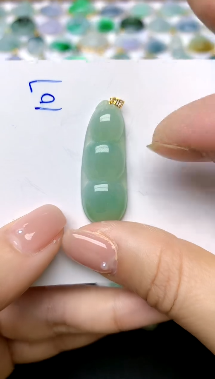 【闪购商品】翡翠颈饰18K金镶嵌107天然A货翡翠