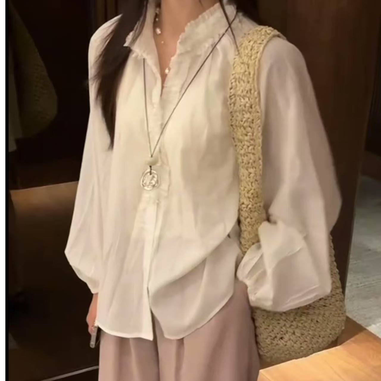 99606三色设计感衬衫