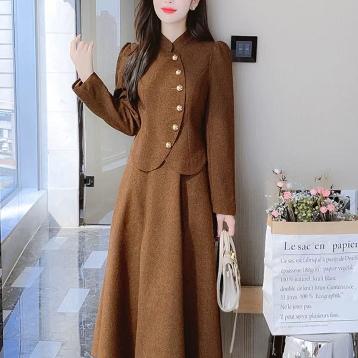 大大-气质性感显白时尚洋气两件套