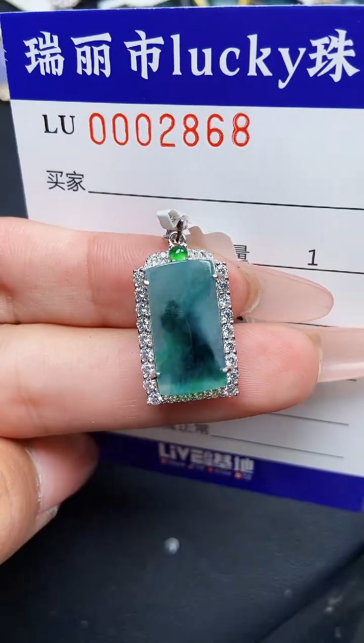 【闪购商品】翡翠颈饰银S925镶嵌2868