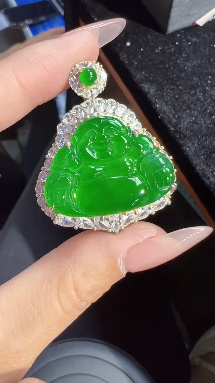 【闪购商品】定制翡翠未镶嵌佛公1