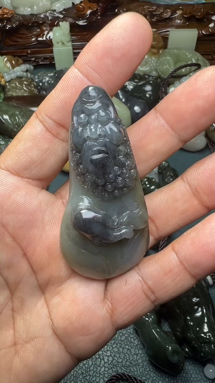 未镶嵌和田玉把件-=