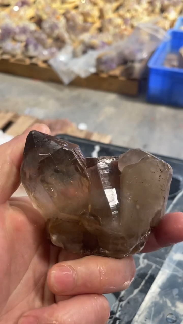 【闪购商品】烟晶原石未镶嵌天然茶水晶原石摆件