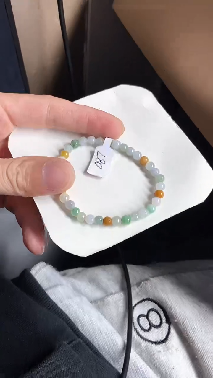 【闪购商品】翡翠手串未镶嵌天然A货翡翠手串L80